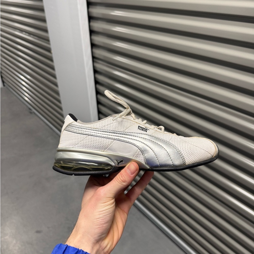 Vintage Puma women's White and Gray Sneakers